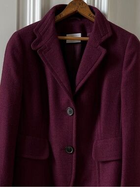 Akris Punto Wool Blazer. Akris Punto Wool Textured Two-Button Blazer.